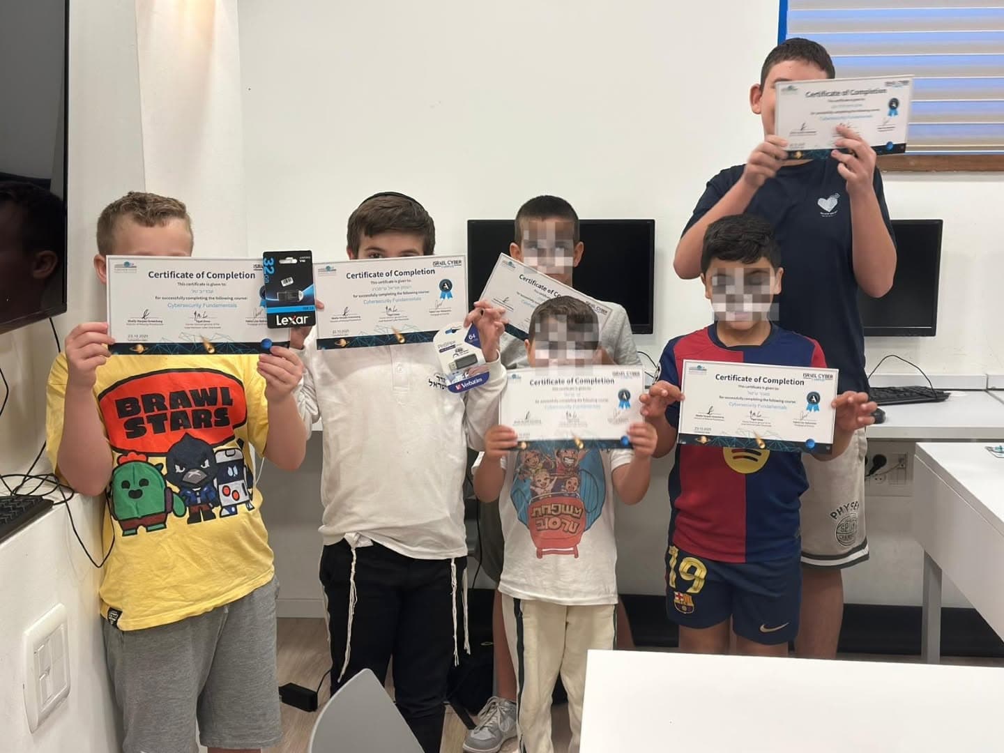 תלמידים בקורס סייבר לילדים